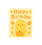 秋生まれの人へHappy Birthday（個別スタンプ：10）