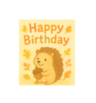 秋生まれの人へHappy Birthday（個別スタンプ：11）