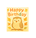 秋生まれの人へHappy Birthday（個別スタンプ：12）