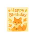 秋生まれの人へHappy Birthday（個別スタンプ：14）