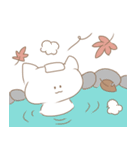 【秋】シンプルゆるかわ猫 日常（個別スタンプ：18）