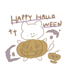 【秋】シンプルゆるかわ猫 日常（個別スタンプ：24）