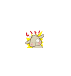 小さい垂れ耳うさぎもちさま 短い言葉（個別スタンプ：14）