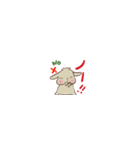 小さい垂れ耳うさぎもちさま 短い言葉（個別スタンプ：25）