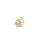 小さい垂れ耳うさぎもちさま 短い言葉（個別スタンプ：28）