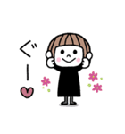 毎年使える♡ゆるかわ女子・秋（個別スタンプ：8）