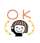 毎年使える♡ゆるかわ女子・秋（個別スタンプ：9）