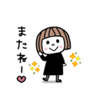 毎年使える♡ゆるかわ女子・秋（個別スタンプ：40）