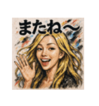 金髪ギャル。（個別スタンプ：26）