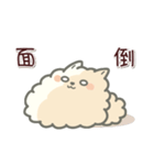 白ポメ＊ふわふわ本音スタンプ（個別スタンプ：12）