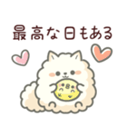白ポメ＊ふわふわ本音スタンプ（個別スタンプ：36）