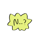 へばねの動くネガティブスタンプ▼（個別スタンプ：10）