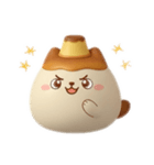 プリン大福ねこちゃん（個別スタンプ：3）
