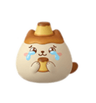 プリン大福ねこちゃん（個別スタンプ：6）
