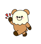 ゆるっと溶けるクマのスタンプ（個別スタンプ：1）