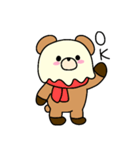 ゆるっと溶けるクマのスタンプ（個別スタンプ：5）