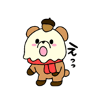 ゆるっと溶けるクマのスタンプ（個別スタンプ：6）