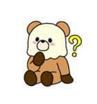 ゆるっと溶けるクマのスタンプ（個別スタンプ：7）