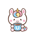文字なし1♪まんまるユニコーン（個別スタンプ：9）