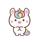 文字なし1♪まんまるユニコーン（個別スタンプ：11）