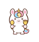 文字なし1♪まんまるユニコーン（個別スタンプ：37）