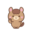 文字なし1♪まんまるウマさん（個別スタンプ：2）