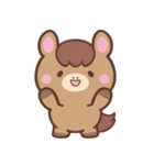 文字なし1♪まんまるウマさん（個別スタンプ：3）