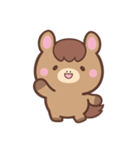文字なし1♪まんまるウマさん（個別スタンプ：4）