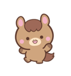 文字なし1♪まんまるウマさん（個別スタンプ：5）