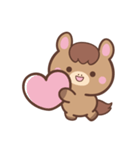 文字なし1♪まんまるウマさん（個別スタンプ：7）