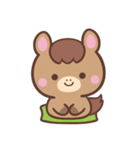 文字なし1♪まんまるウマさん（個別スタンプ：8）