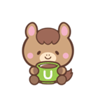 文字なし1♪まんまるウマさん（個別スタンプ：9）