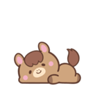 文字なし1♪まんまるウマさん（個別スタンプ：10）