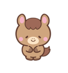 文字なし1♪まんまるウマさん（個別スタンプ：12）