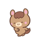 文字なし1♪まんまるウマさん（個別スタンプ：14）