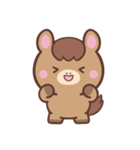 文字なし1♪まんまるウマさん（個別スタンプ：16）