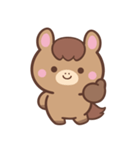 文字なし1♪まんまるウマさん（個別スタンプ：17）