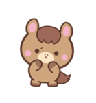 文字なし1♪まんまるウマさん（個別スタンプ：18）
