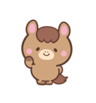 文字なし1♪まんまるウマさん（個別スタンプ：22）