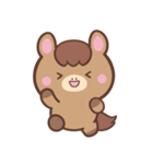 文字なし1♪まんまるウマさん（個別スタンプ：24）