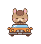 文字なし1♪まんまるウマさん（個別スタンプ：30）