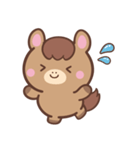 文字なし1♪まんまるウマさん（個別スタンプ：31）