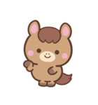 文字なし1♪まんまるウマさん（個別スタンプ：32）