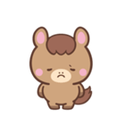 文字なし1♪まんまるウマさん（個別スタンプ：34）