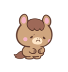文字なし1♪まんまるウマさん（個別スタンプ：35）