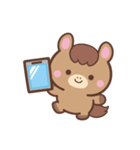 文字なし1♪まんまるウマさん（個別スタンプ：40）