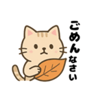 茶トラ猫の秋の日常スタンプ（個別スタンプ：19）