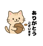 茶トラ猫の秋の日常スタンプ（個別スタンプ：24）
