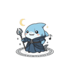 ダークファンタジーなサメ達（個別スタンプ：22）