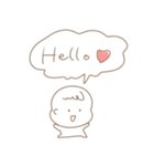 おしゃれシンプルベビー（個別スタンプ：1）